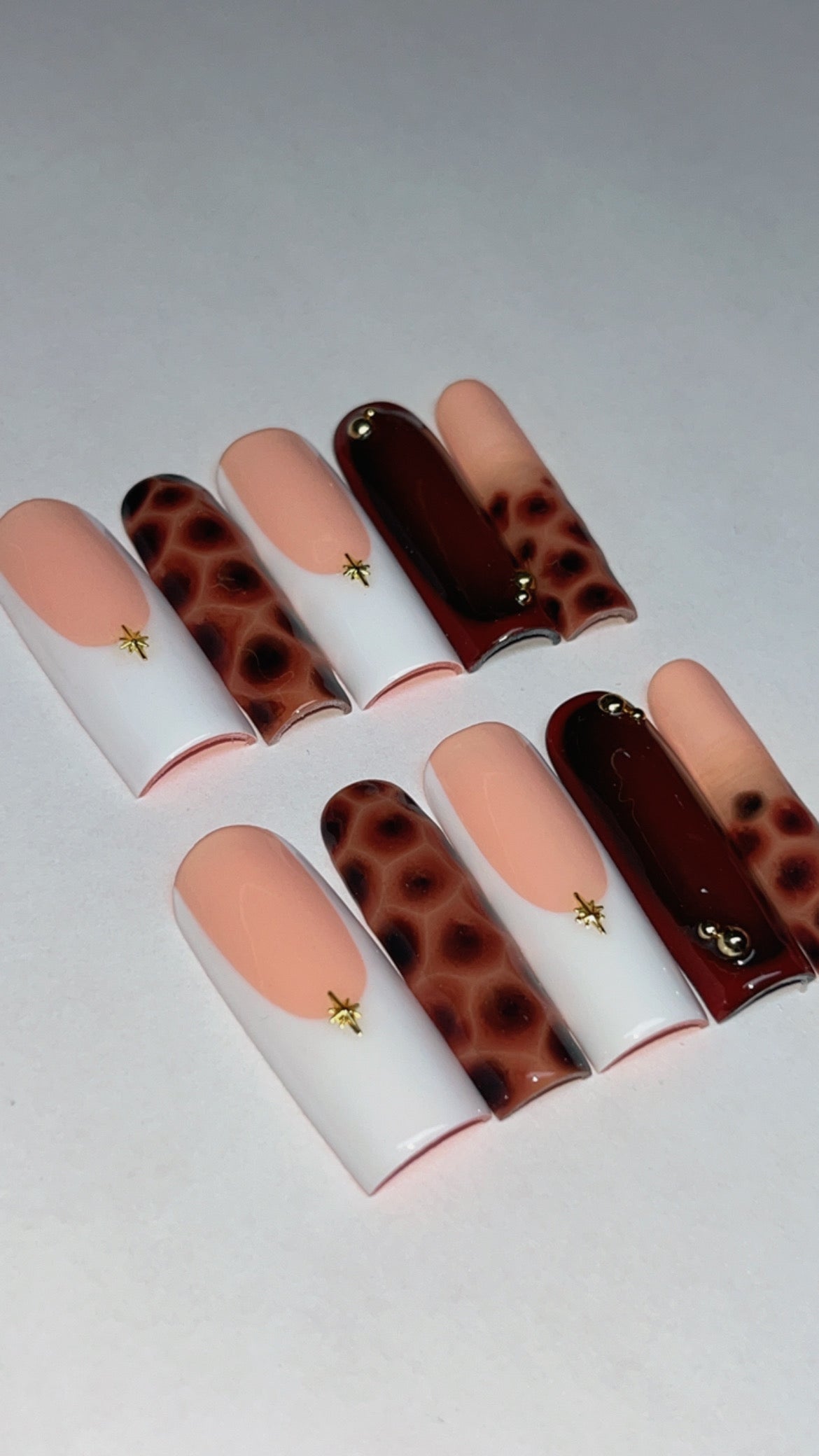 HIGH-TONED | SQUARE | LONG | PRESS ON NAILS