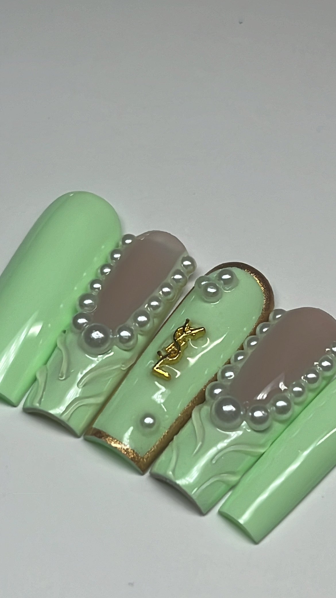 GEM | SQUARE | LONG | PRESS ON NAILS