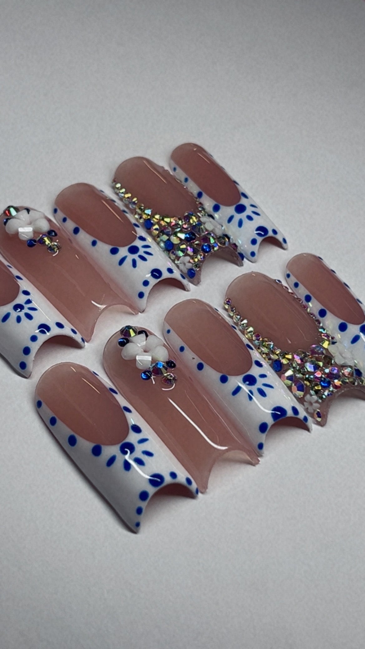 SHOT FOR ME | MOON CUT | LONG | PRESS ON NAILS