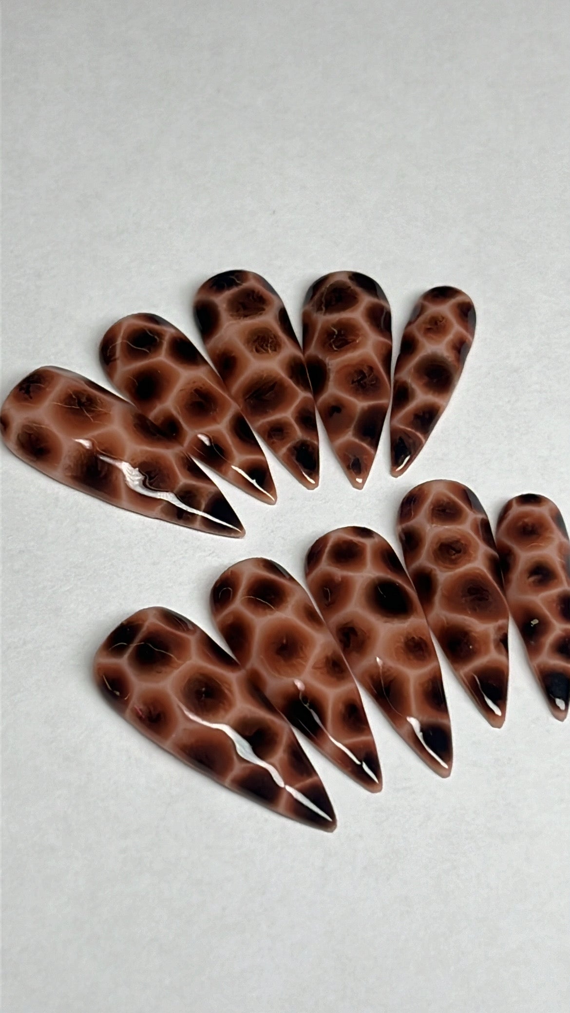 CHETTAH | STILETTO | LONG | PRESS ON NAILS