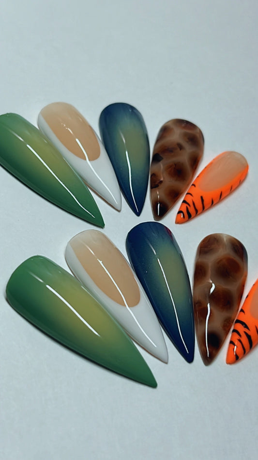 WILD SIDE | STILETTO | LONG | PRESS ON NAILS