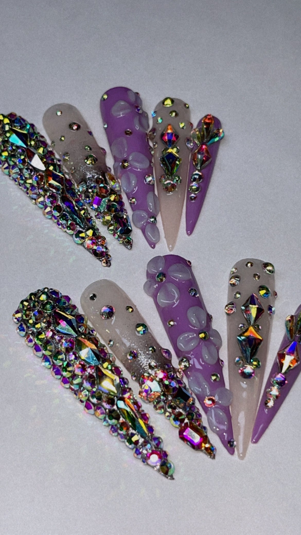 PRIMADONNA | STILETTO | 3XL LONG | PRESS ON NAILS