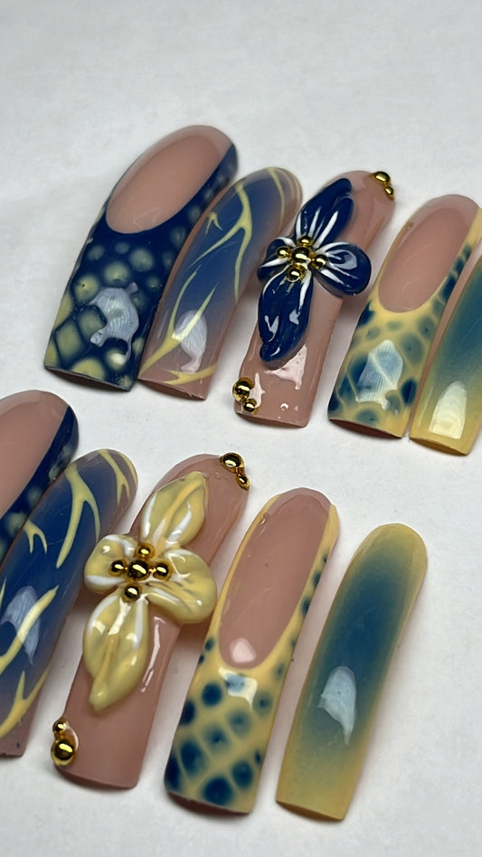 LULU | CURVED | 3XL LONG | PRESS ON NAILS