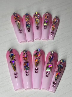 PRINCESS | COFFIN | XL LONG | PRESS ON NAILS