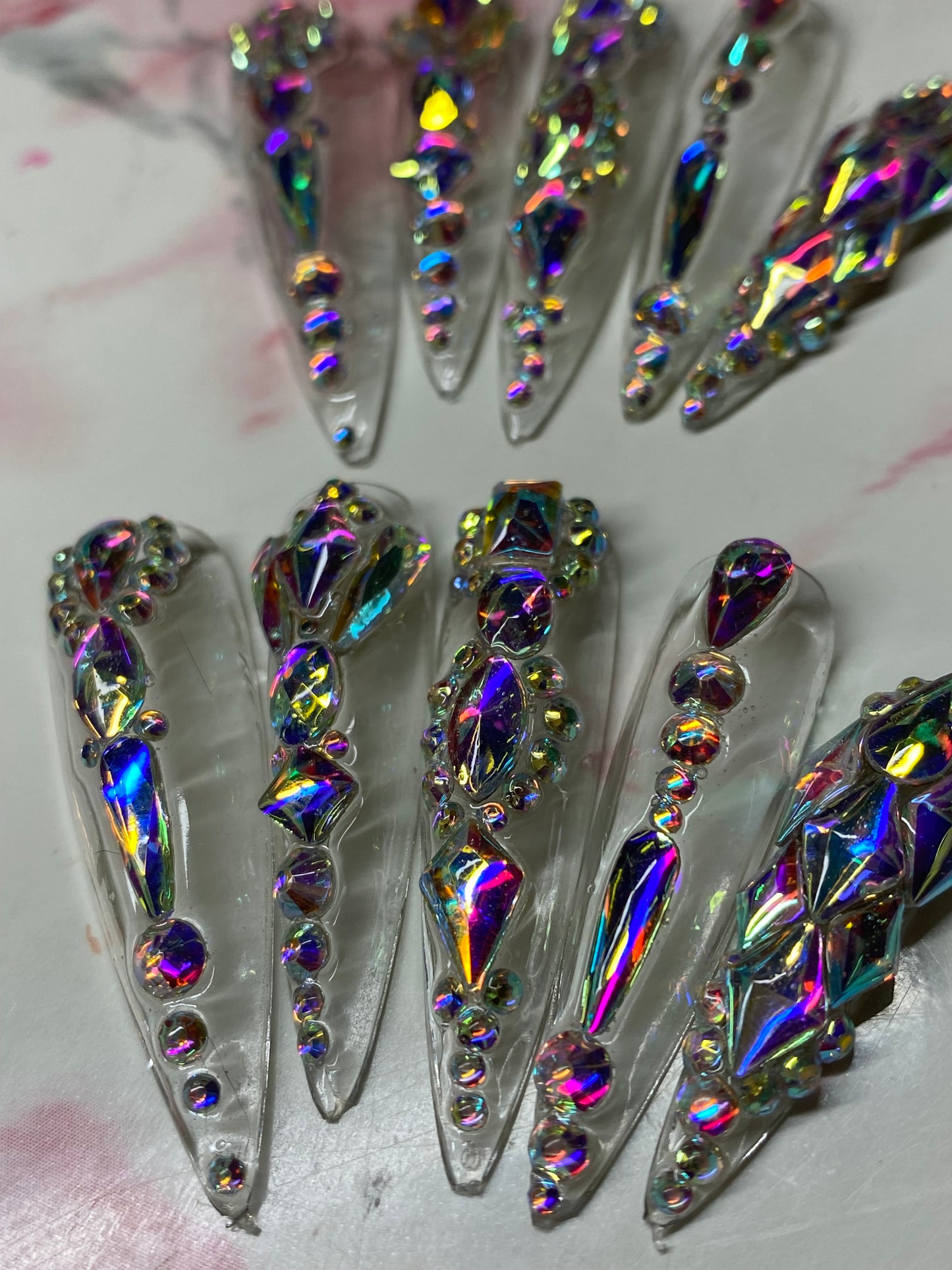 BLING | STILETTO | XL LONG | PRESS ON NAILS